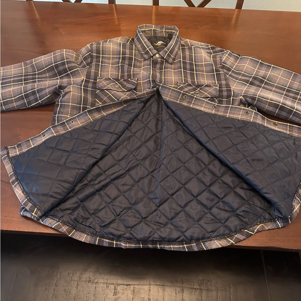Harley-Davidson Plaid Jacket - Brown and Black